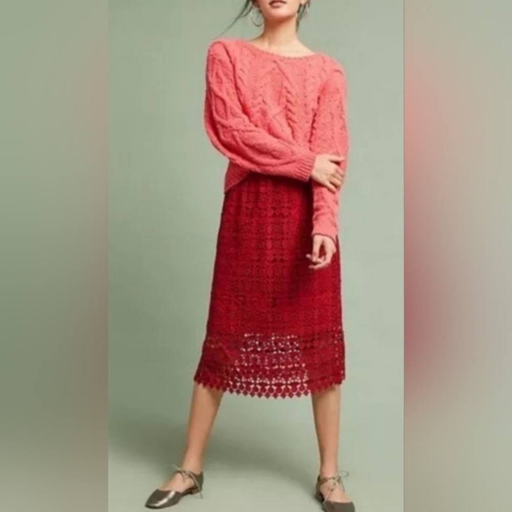 Lili's Closet for Anthropologie Maya cut-out skirt